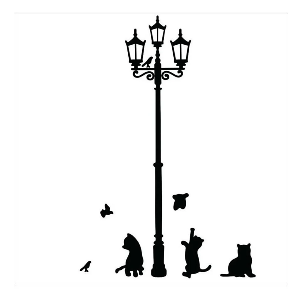 33x60cm Design Picture Peel Stick Wall Sticker DIY Vinyl Wall Decal Applique wall stickers cat wall stickers