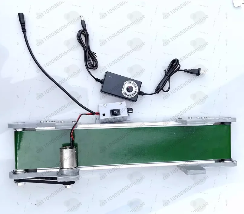 12V Desktop Conveyor Belt Technology Production Elevator Model Friction Experiment Device Speed Adjustable 0-116RPM