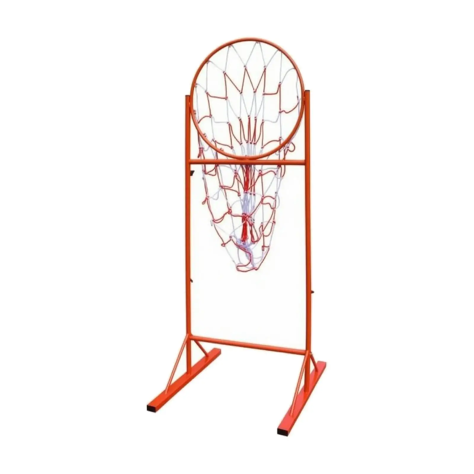 Basketball Skill Trainer with Adjustable Rim Height and Stable Base for Passing Scoring Rebounding Practice Equipment
