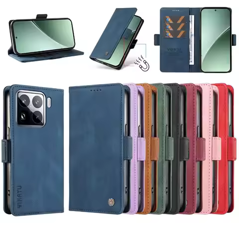 Wallet Card Slot Flip Phone Leather Case For Xiaomi Poco X7 Poco X6 Pro 5G X5 X4 GT X3 NFC M7 M6 4G M5S M4 M3 F6 F5 F4 F3 C65
