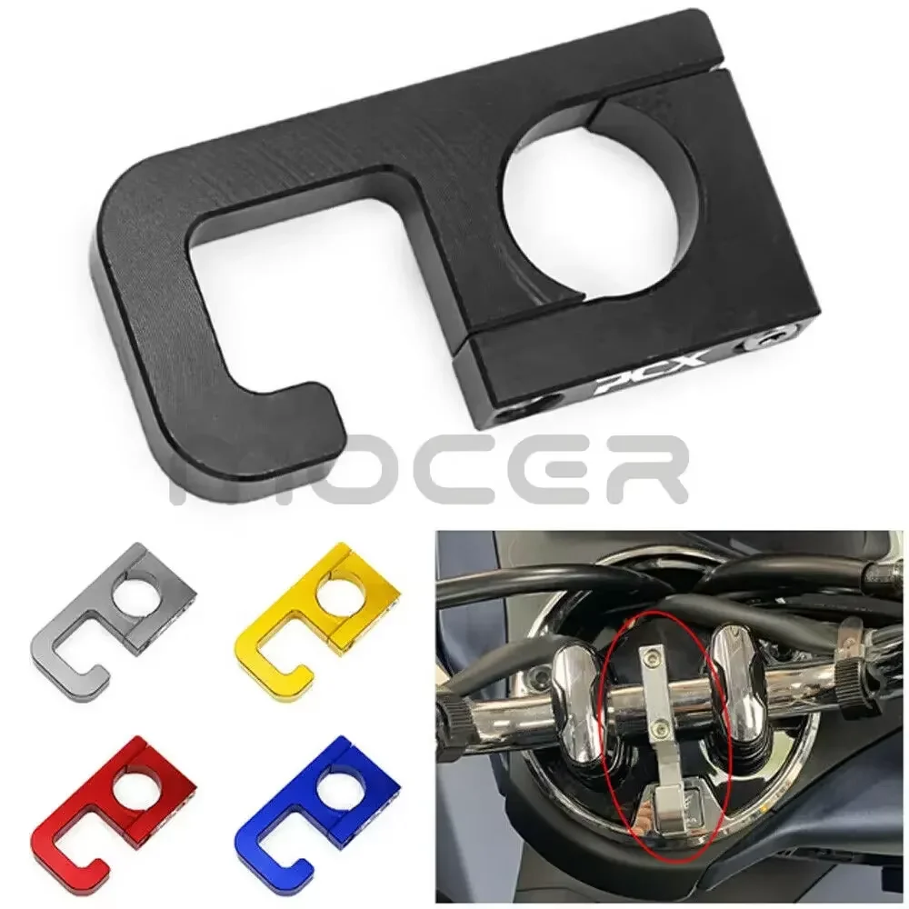 Aluminum Motorcycle Handlebar Storage Hook Scooter Luggage Bag Hanger Helmet Claw Hook for Electric Scooter Electric Bicycle ATV