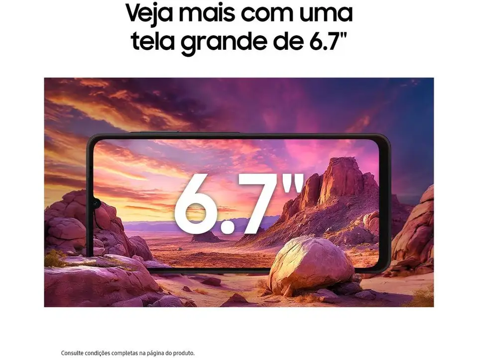 Smartphone Samsung Galaxy A06 128GB 4GB RAM White 6,7 