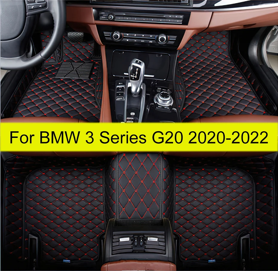 Car Floor Mats For BMW 3 Series G20 316i 318i 320i 325i 328i 330i 335i 2020 2021 2022 2023 Auto Foot Pads Interior Accessories