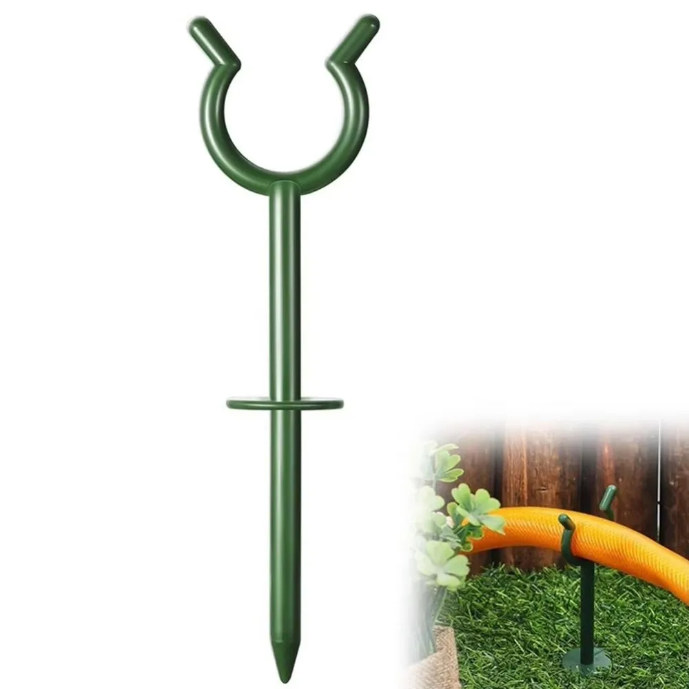 10PCS Plastic Garden Hose Holder Multipurpose Decorative Plant Protection Holder Stable Spike Hose Guide Outdoor Garden