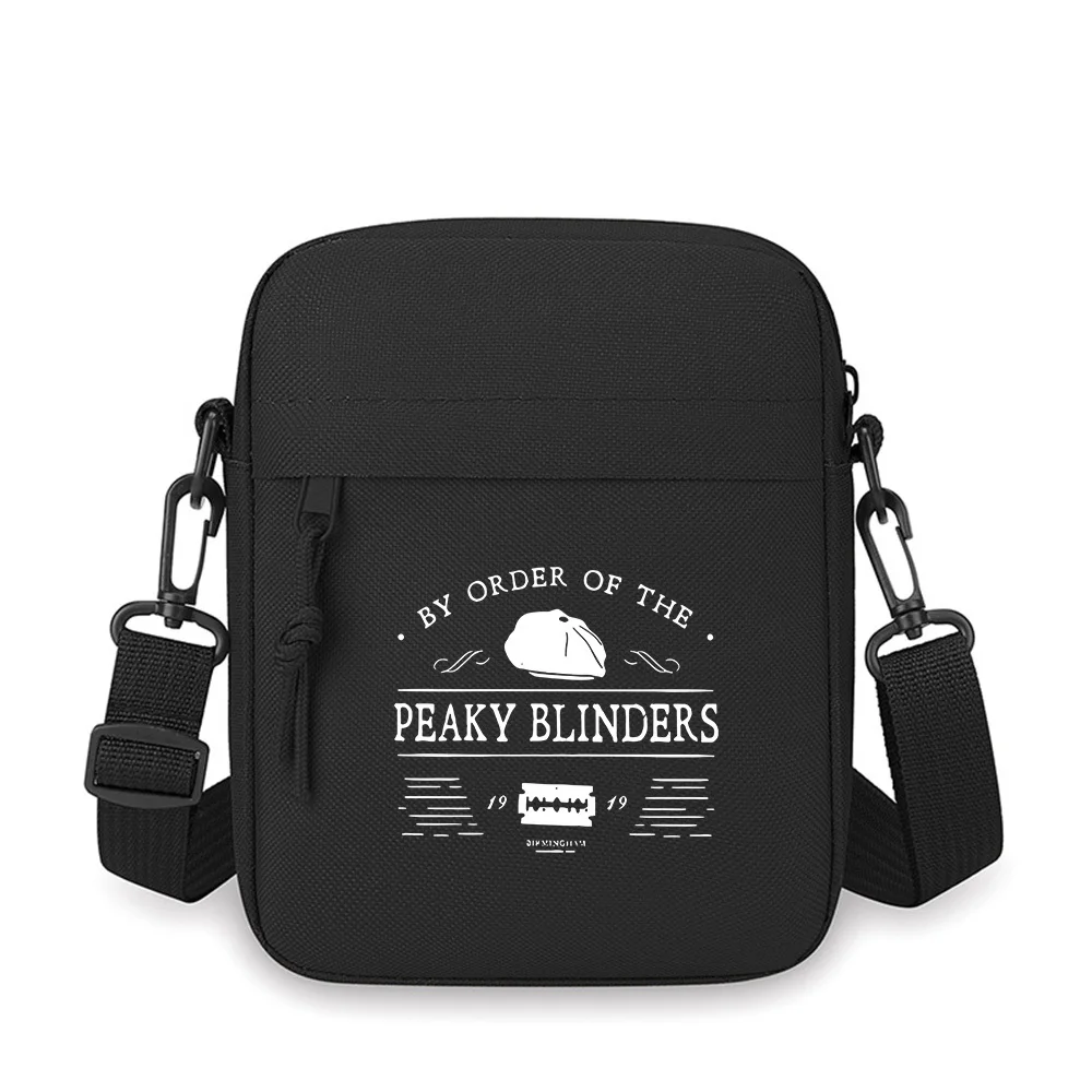 

Peaky Blinders logo cap blade Birmingham Men Crossbody Bag Single Shoulder Women Cartoon Anime Film Printing Design Unisex