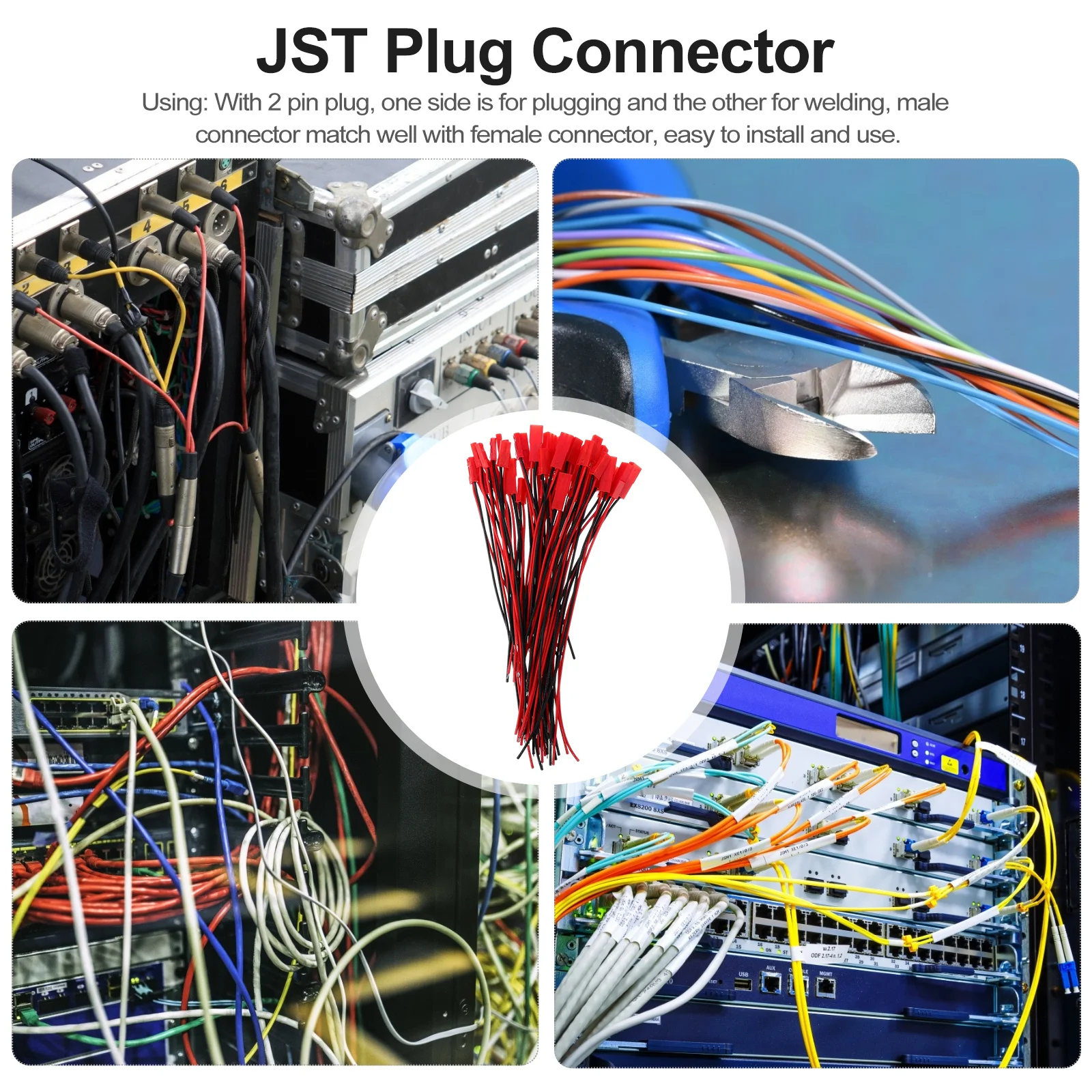 

20Sets Plug Connector Cable Wire 2 Pin Male Female Terminal Line for Rc Helicopter Lipo Connection High Reliability