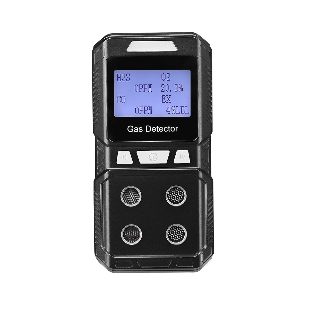 

Portable 4 Gas Detector Rechargeable Multi Gas Monitor Air Quality Tester Analyzer High Precision EX O2 H2S CO EU Plug