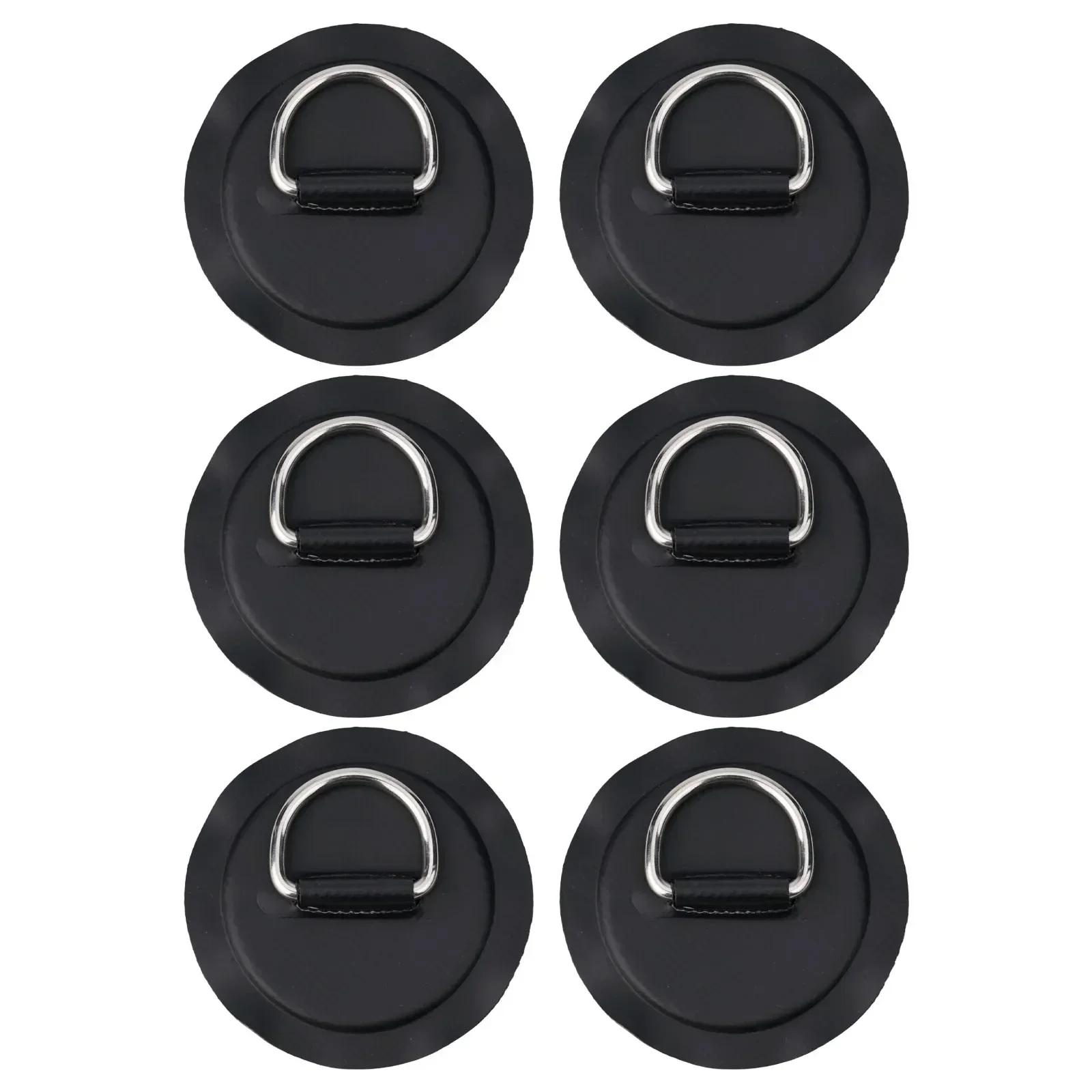 Patch D Ring Pad Stainless Steel Wear-resistance Accessories Black Dinghy Part Easy To Apply For Inflatable Boat