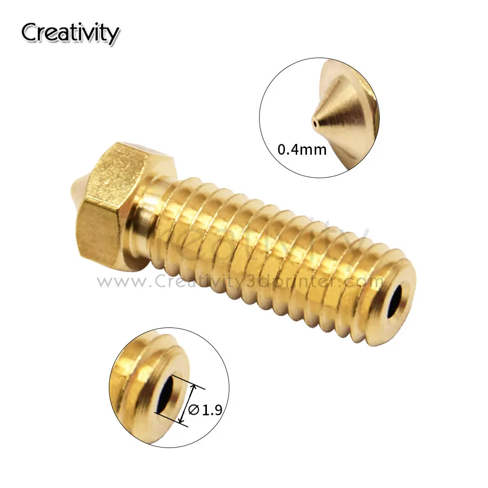 5/10 PCS 3D Printer Volcano Nozzle Brass Nozzles Optional For Sidewinder X1&X2 Genius Vyper Artillery 3D Printer 1.75mm Filament