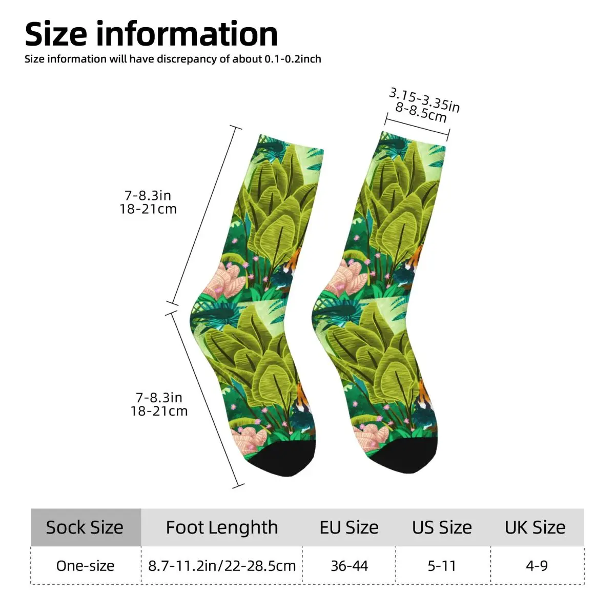 Jungle Tiger Sock Printed Man Polyester