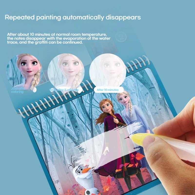 Disney Kids Magic Water Drawing Books Coloring Books Painting Toys For Kids Birthday Christmas New Year Gift For Boys And Girls