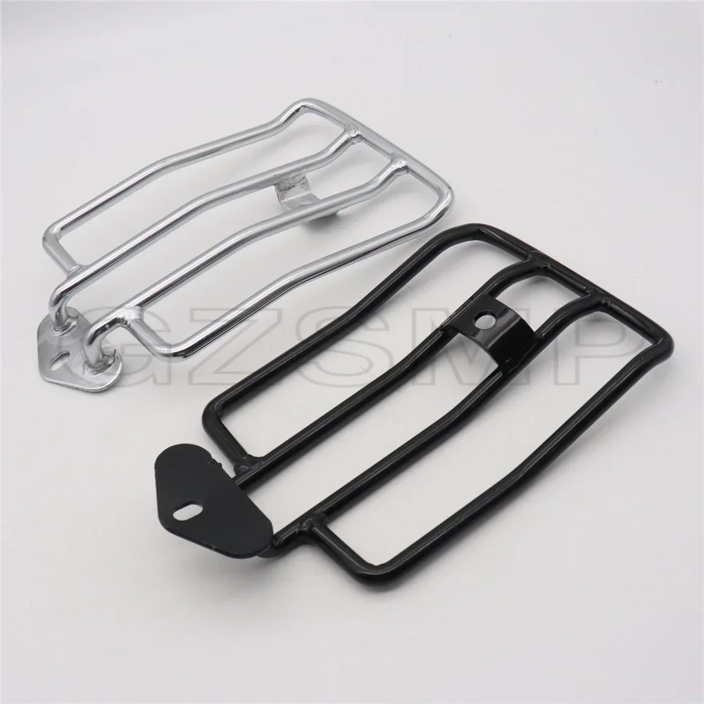 

Motorcycle Rear Solo Seat Rear Fender Luggage Rack Black Chrome For Harley XL Sportsters Iron 48 883 XL1200 2004-2019