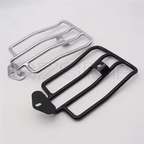 Motorcycle Rear Solo Seat Rear Fender Luggage Rack Black Chrome For Harley XL Sportsters Iron 883 XL1200 2004-2019