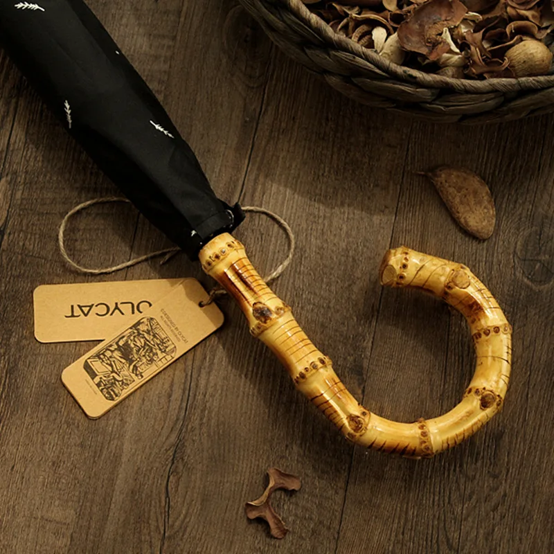 Olycat бамбуковый зонт для мужчин с длинной ручкой большой зонт от дождя ветрозащитный гольф открытый роскошный зонт корпорации бизнес-стиль