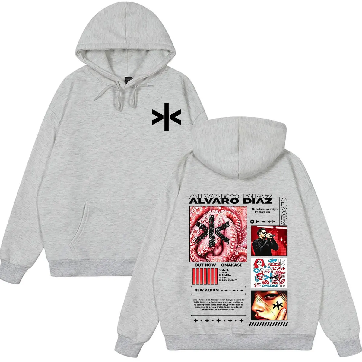 2026 Winter Alvaro Diaz Omakase Album 2026 Tour Merchandise Hoodie Men's Autumn_Winter Loose-fitting Trendy Sw