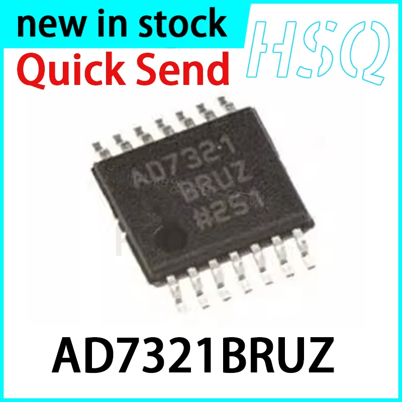 1PCS New AD7321BRUZ AD7321 Analog-to-digital Converter Chip IC Patch TSSOP-14