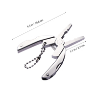 Multi Function Tool Pliers Compact Stainless Steel Mini Folding Hammer Wrench Saw Outdoor Pocket Daily Use