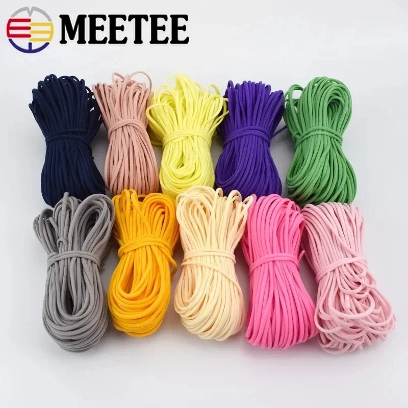 10/20M 3mm/5mm Nylon Elastic Band For Sewing Underwear Rubber Lace Ribbon Shoulder Strap Webbing Rope DIY Accessories