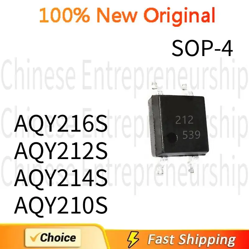 10 PCS SOP-4 AQY216S AQY212S AQY214S AQY210S SOP-4 SMD Optocoupler solid-state relay 100%Quality Original/Quick delivery