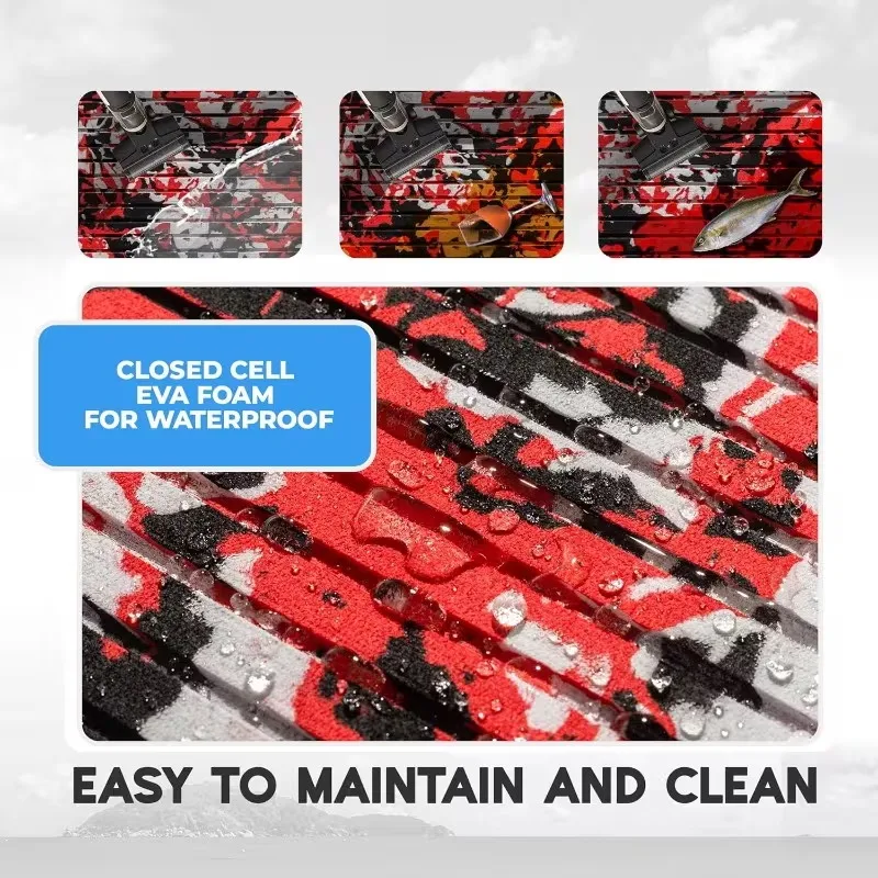 SSTL  Camo Carpet Foam Deck Marine Deck Covering Camo Composite Brushed Durable Synthetic Flooring