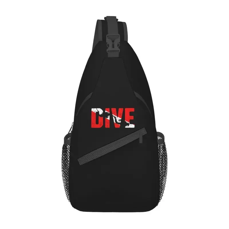 Scuba Diving Divers Sling Chest Bag Customized Crossbody Shoulder Backpack for Men Cycling Camping Daypack