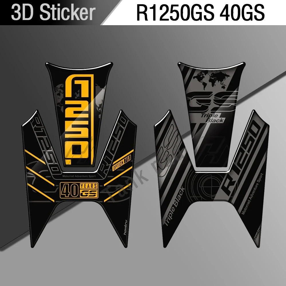 

For BMW R1250GS 40GS triple black motorcycle modification 3D fuel tank pad sticker kit