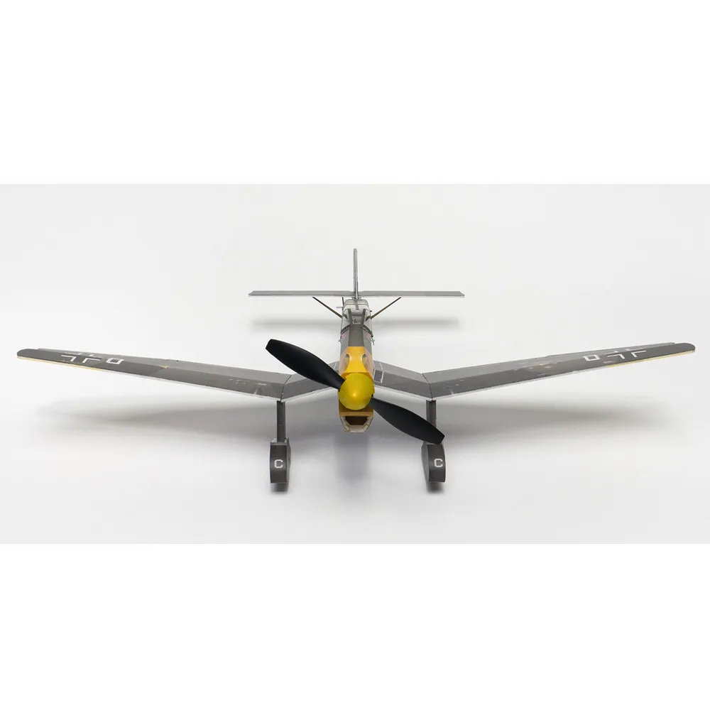Ju-87 Stuka Bom DIY RC Kit w/Gyro Transmitter & Retractable Gear, Aerobatic Model Building for Teens Adults - STEM Gift Project