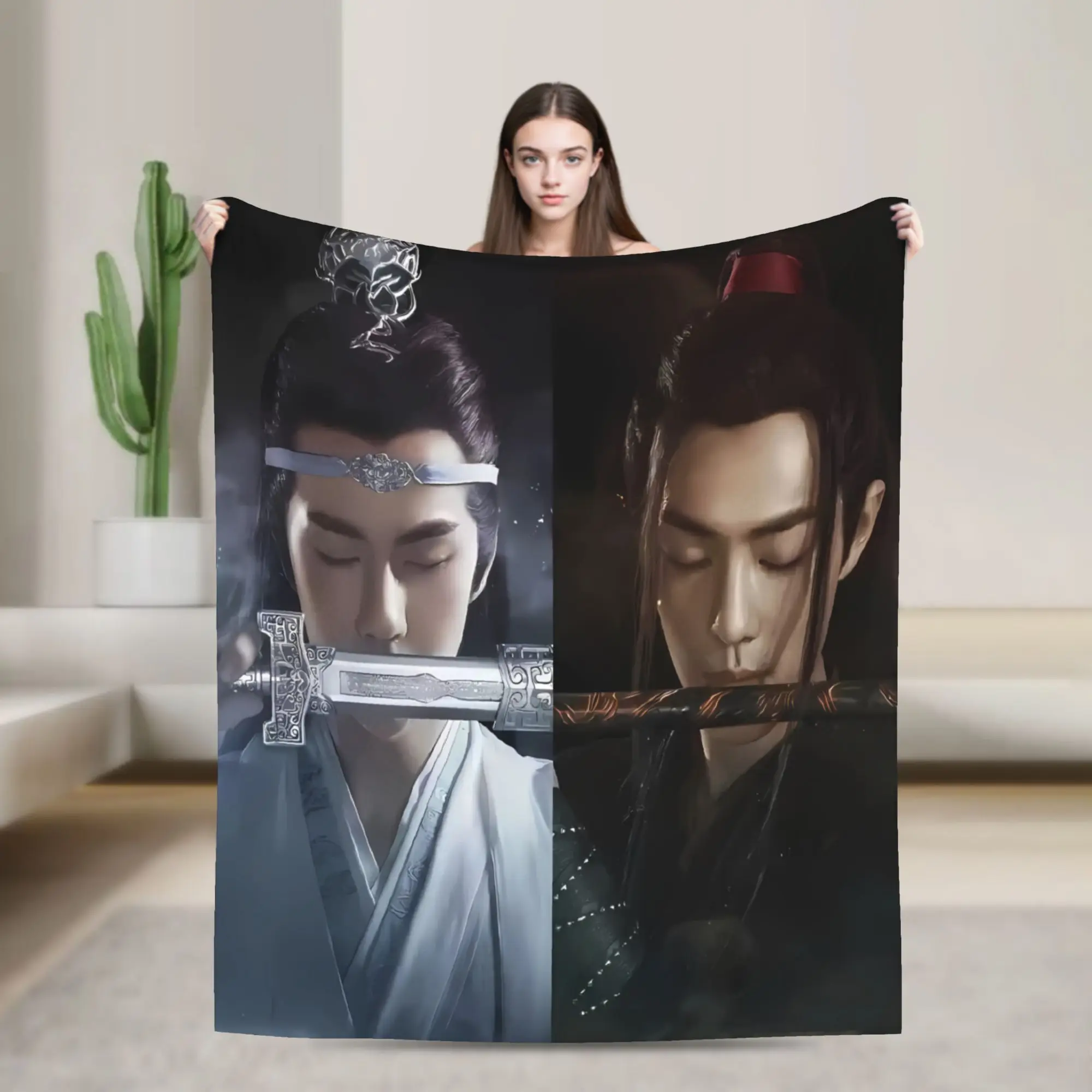 The Untamed WangXian Bunny Mo Dao Zu Shi Blanket Quality Soft Warm  Throw Blanket Winter Children Couch Chair Sofa Bed Bedspread