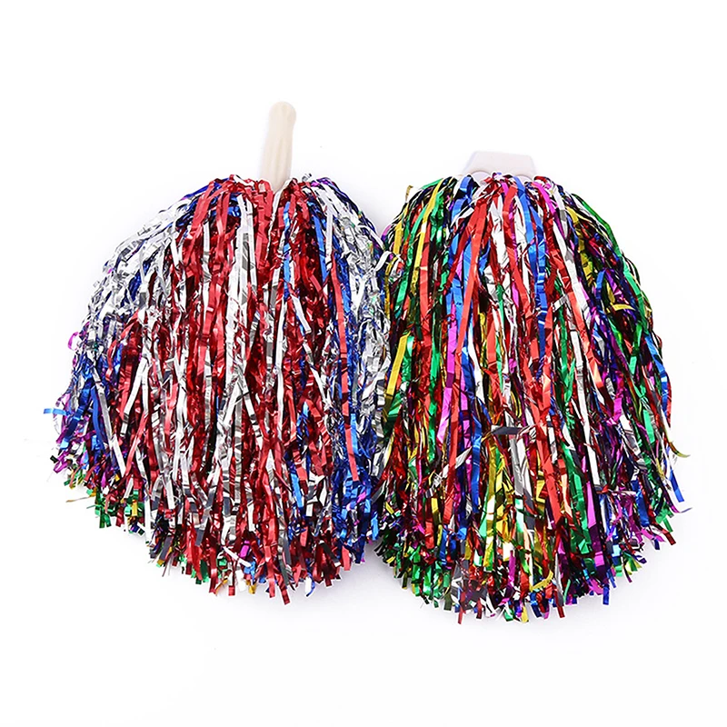 Forniture per partite sportive da ballo e decoratore per concerti vocali Cheerleading tifo Flower Ball Pom Poms