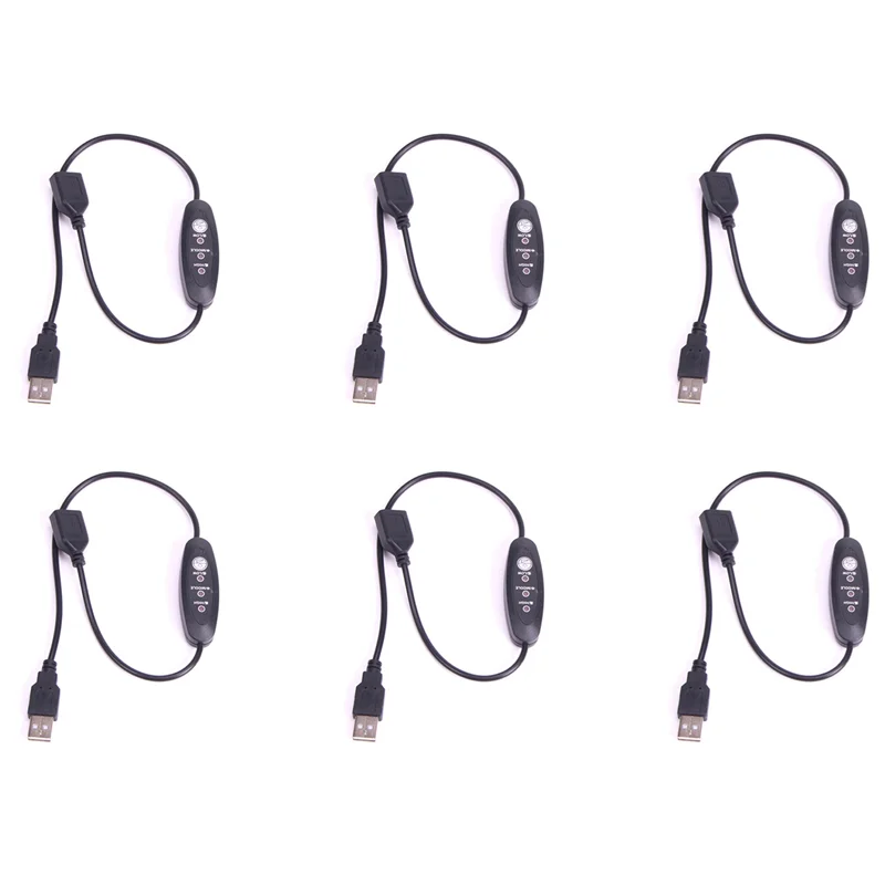 A14M 6X USB 5 فولت-12 فولت متحكم في درجة الحرارة سخان ترموستات 3 سرعات قابل للتعديل 24 واط