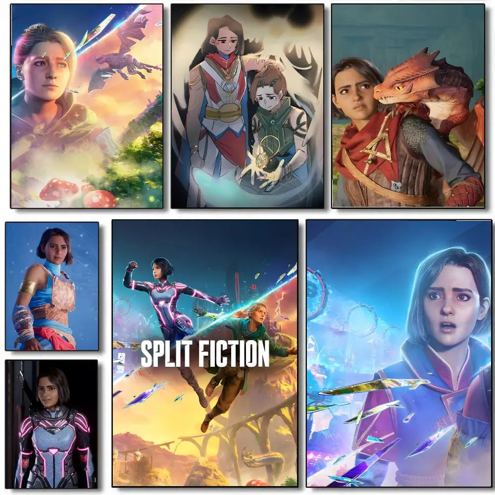 Video Game S-Split Fiction Poster HD Waterproof Aesthetic Wall For Home Decor Trendy Durable Easy To Apply Art