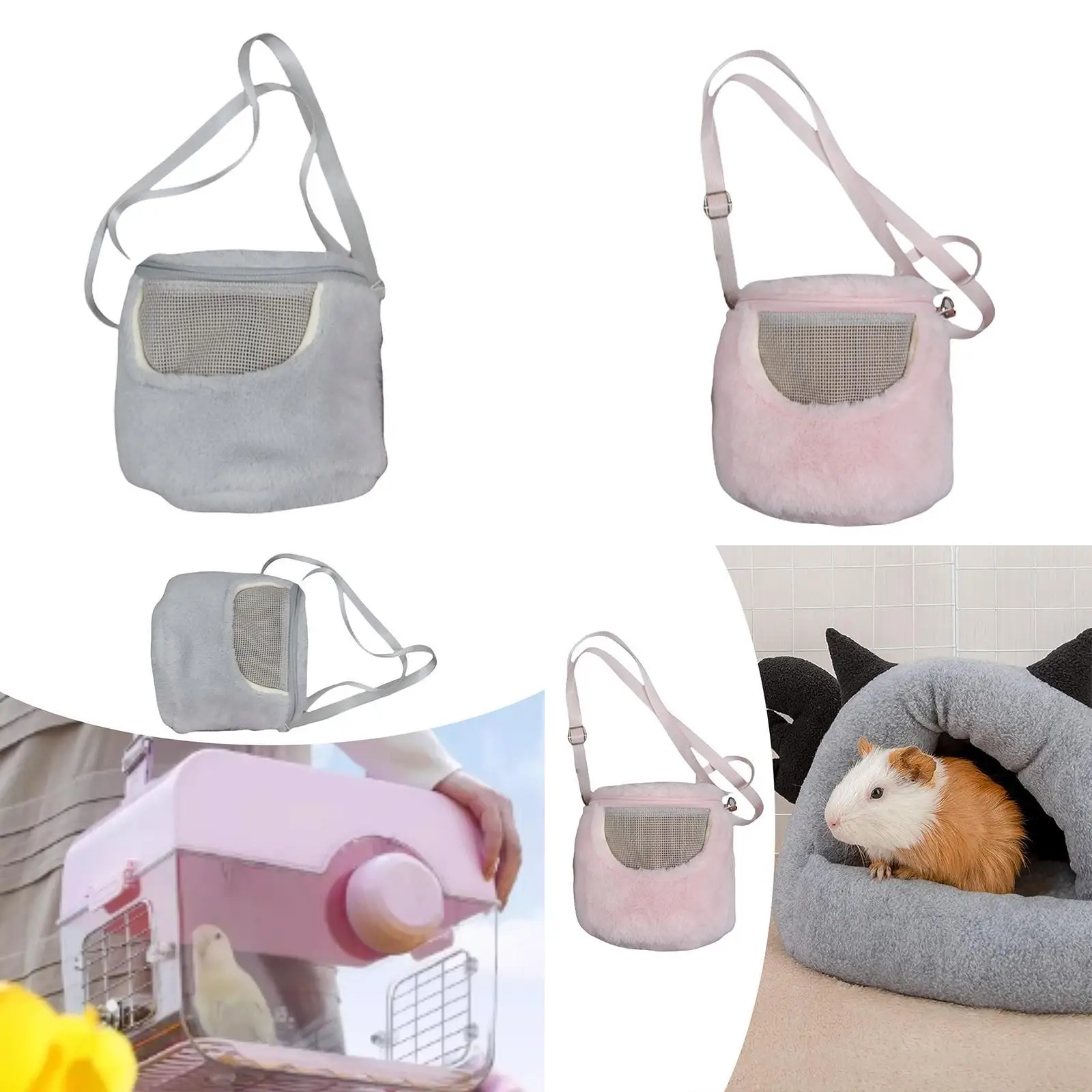 Hamster Travel Carrier Bag Travel Handbag Breathable Outgoing Carrier Pouch Small Pet Carrier Bag for Golden Bear Accessories