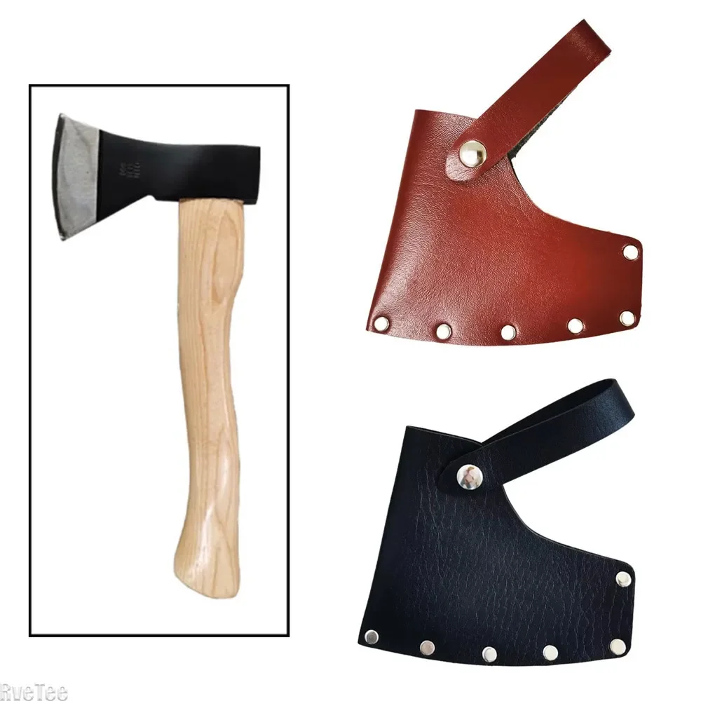 Leather Axe Cover Hatchet Sheath Sheath Protector Tool Leather Head Sheath Protect Cover for A613 600g Axe