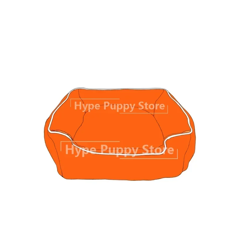 Winter Pet Dog Bed for Small Medium Big Dogs Bed Sofa House Poodles Nest Sleeping Warm Printing Mat Orange Dog Bed PB0095