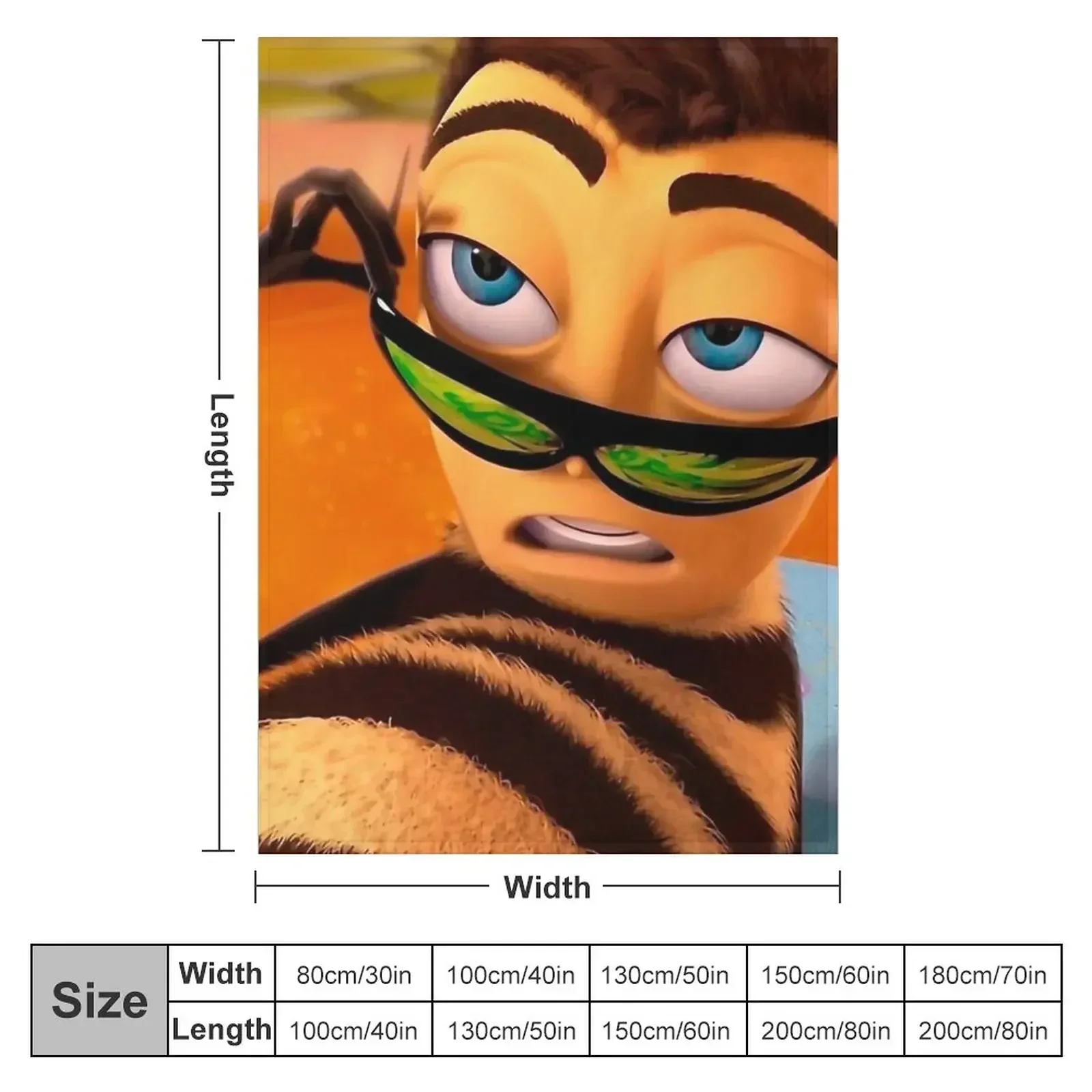 Barry Benson Bee Movie Meme Throw Blanket Designers Winter beds Beautifuls Plaid on the sofa Blankets