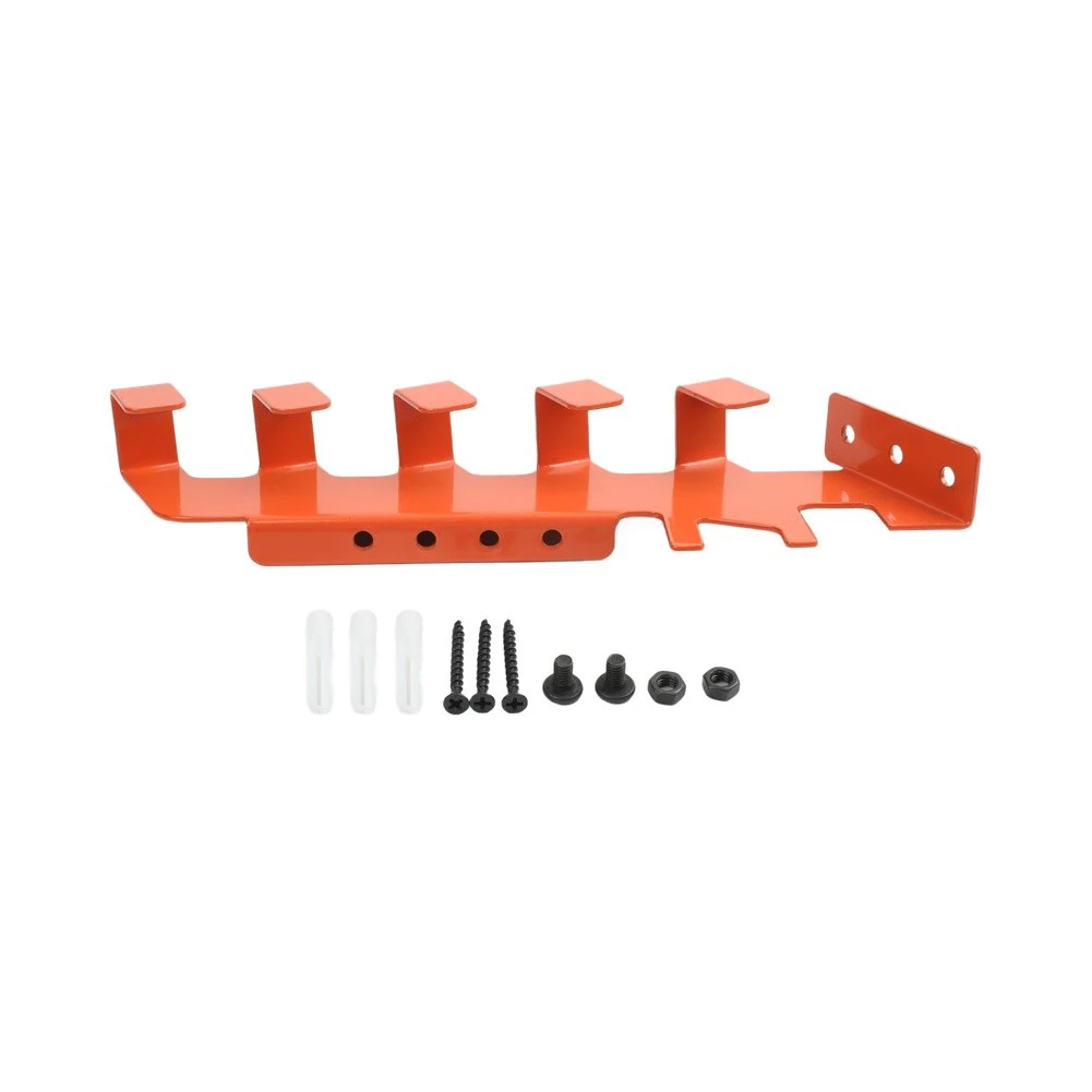 for chainsaw Storage Rack Wall Mounted Organizer with Rust Resistant Coated Iron Metal for Garage Workshop  for