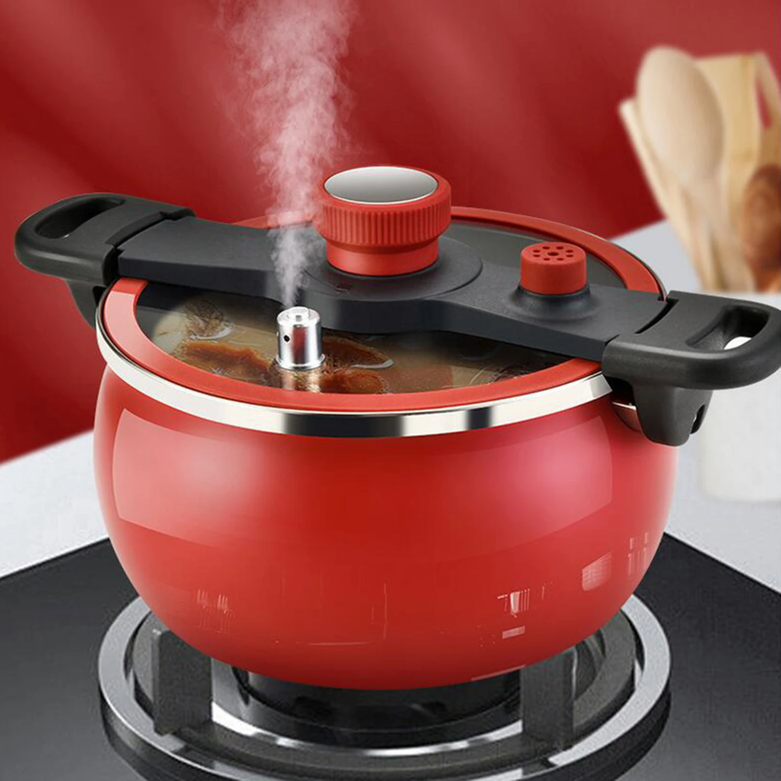 7L Pot Variable Pressure Soup Pot Micro Pressure Pot Household Multi-Functional Non Stick Stewing Gas Induction Cooker Universal