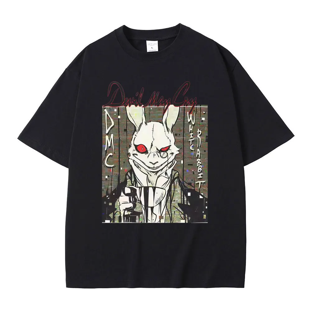 

Limited Anime Devil May Cry Son of Sparda Dante Graphic T-shirt Men Women Cartoon Oversized T-shirts Male Casual Vintage T Shirt