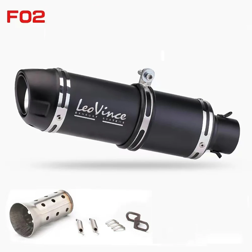 51mm Motorcycle Exhaust Muffler Pipe LeoVince Escape Moto With DB Killer for Z1000 Z900 GSR600 FZ6N R1 R6 R3