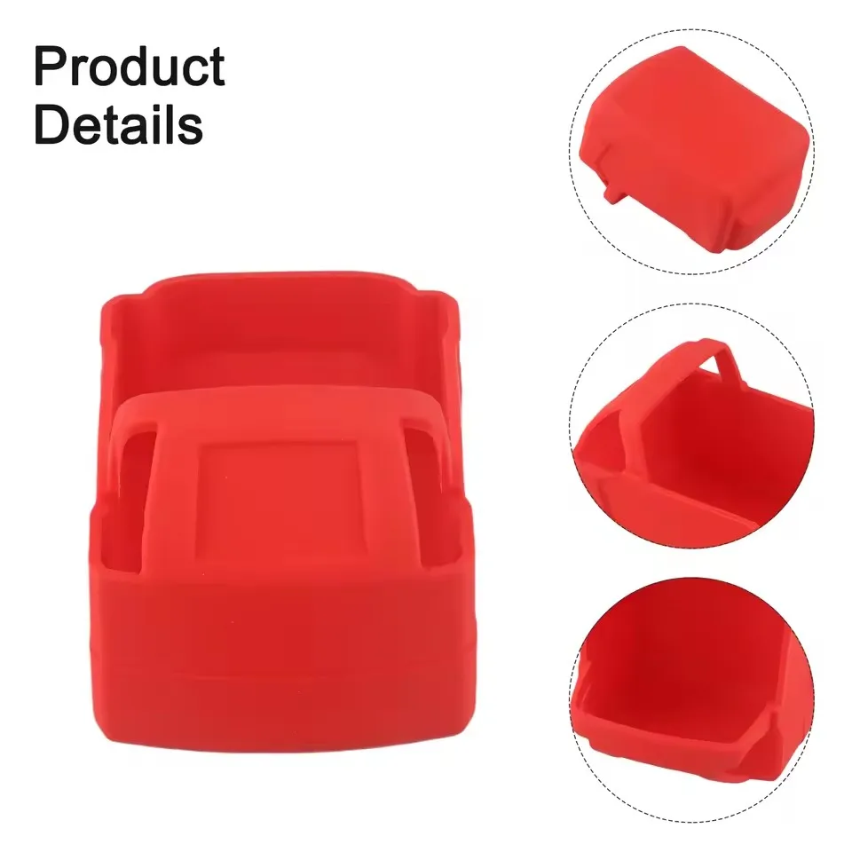 1PC Silicone Protective Cover Case For 18V 3.0 4.0 5.0 Battery Silicone Protect Case Power Tool Parts Accessories
