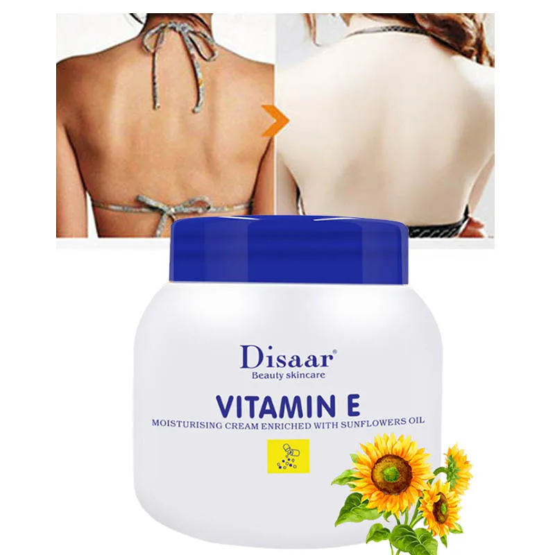 Vitamin E Whitening Cream For Dark Skin Lighten Pigment Crotch Armpit Body Brighten Cream Moisturizer Skin Care Product 200ml