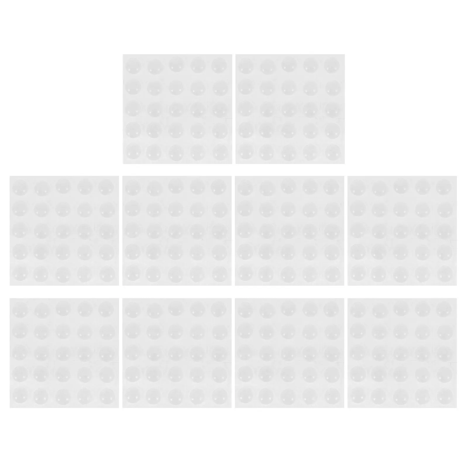 

200Pcs Transparent Silicone Door Bumper Pads Easy Install Ultra-Thin Sound Dampening for Kitchen Cabinets Fridge Doors Wall