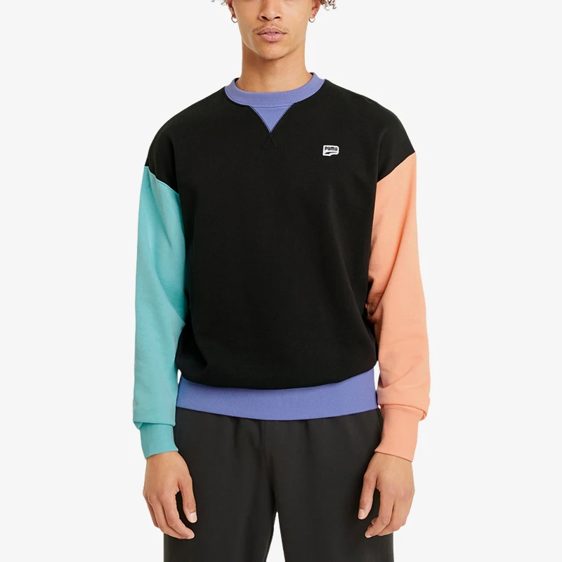 

Puma подлинная новая мужская повседневная модная спортивная толстовка с круглым вырезом и цветными блоками 531426-51