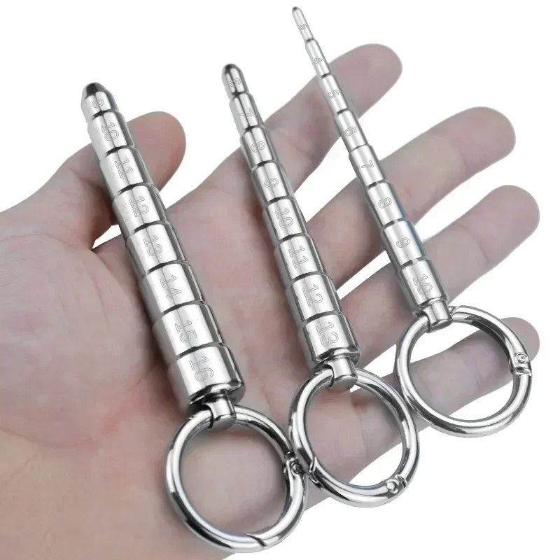 Horse Eye Stick Pagoda Stainless Steel Dilator Penis Plug Urethral Bead Urine Plugging Rod Metal Horse Eye Expander Sex Toys