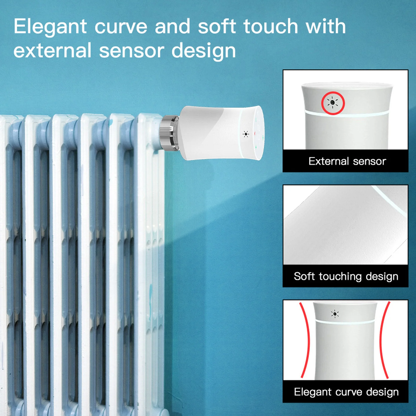

Smart Radiator Thermostat Valve APP Remote Timing Energy Saving Temperature Control Valve Home Heating Valve