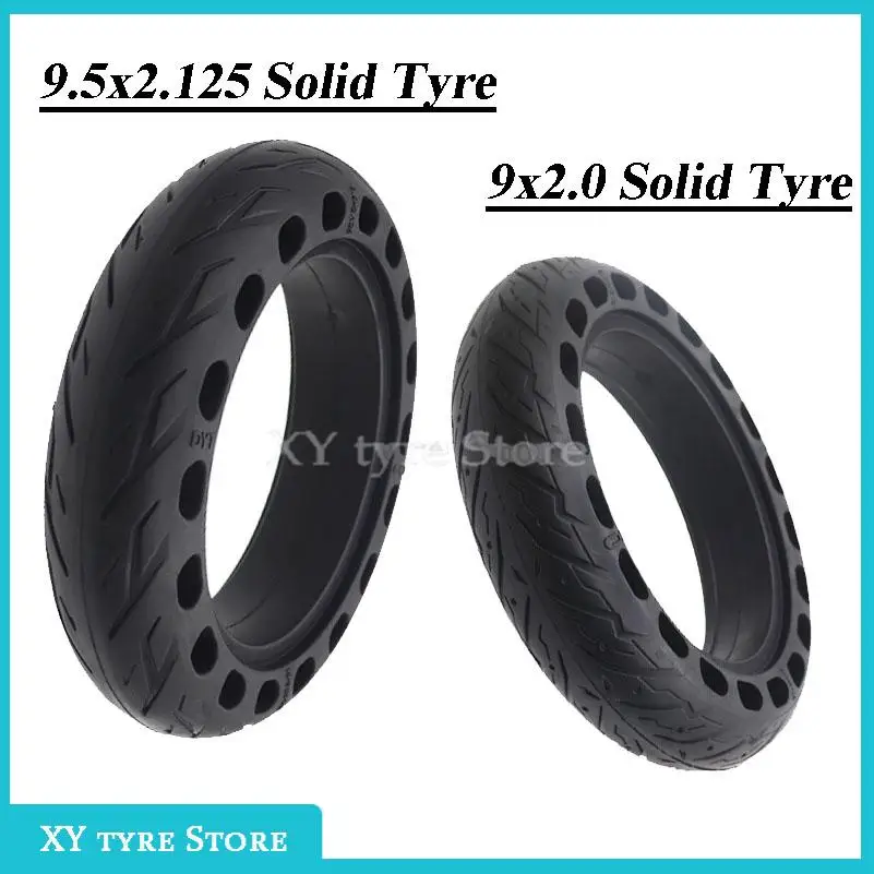 For 9x2 Airless Tire 9.5x2.125 Honeycomb 9-inch Pneumatic Free for NAENBO E22 Motorized Scooter