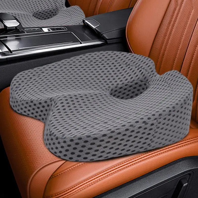 Car Seat Pillow Elastic Memory Foam Seat Cushion Comfortable Seat Cushion Soft Thicken Chair Cushion Pads For Lumbar Support