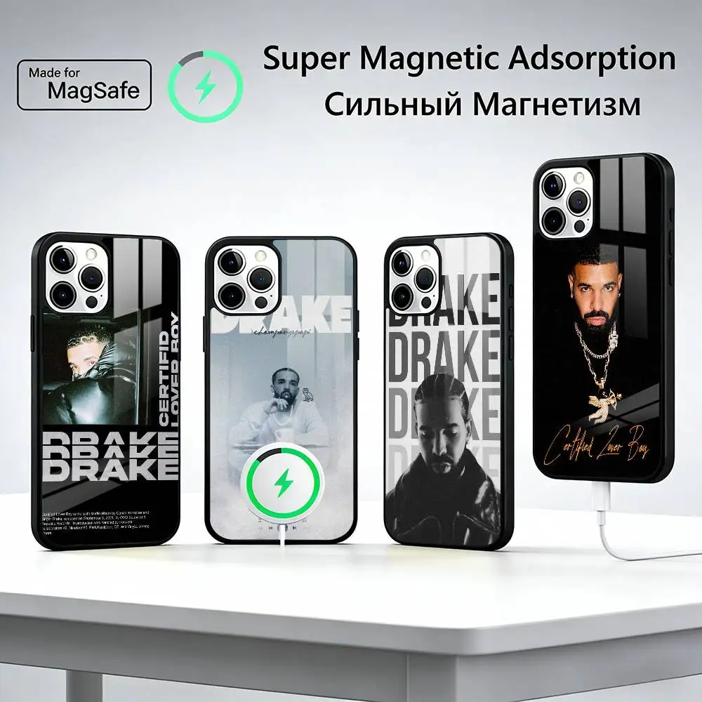 

R-Rapper D-Drake Phone Case For iPhone17,16,15,14,13,12,11 Plus,Pro Magnetic with Magsafe Wireless Charging