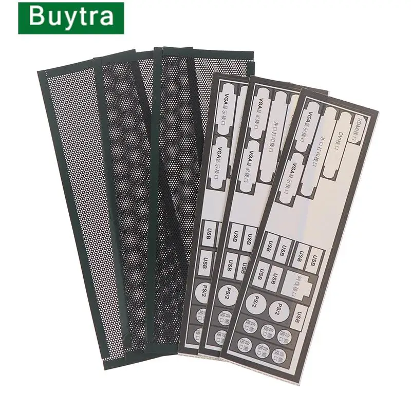 3Pcs High Quality PVC Dust Filter Universal DIY Shield Back Plate Mosquito Proof Filter For Computer Chassis I/O Easy to Cut