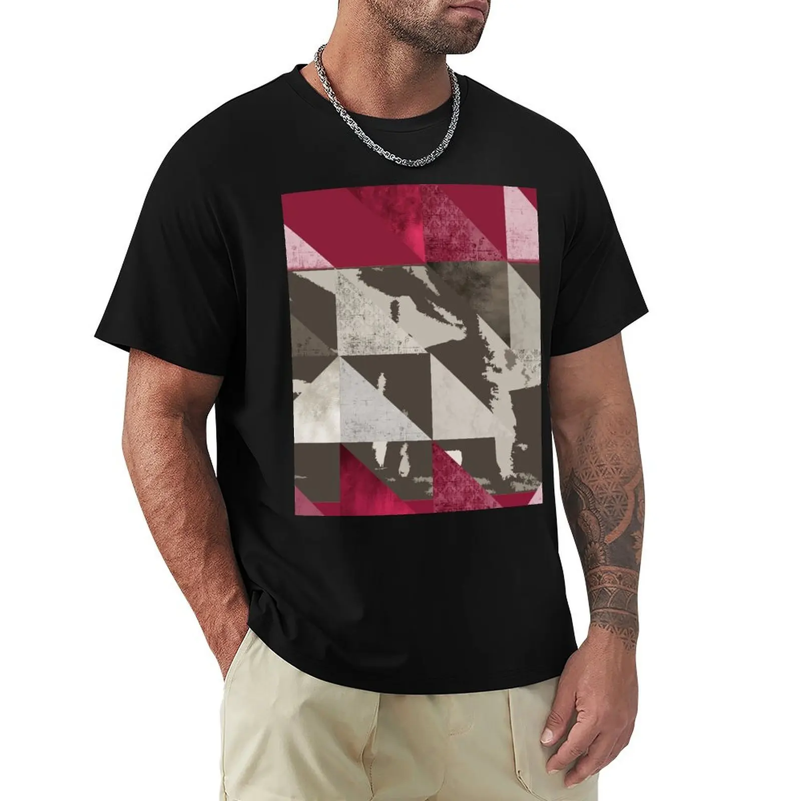 u2 unforgettable fire - camiseta com triângulos Performance Dry Fit